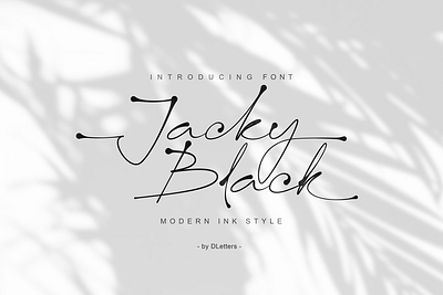 Jacky Black Handwritten Font branding font fontdesign handlettering handwritten ink style inktober lettering script font signature font signature logo