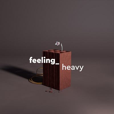 Feeling_heavy brick concept flower