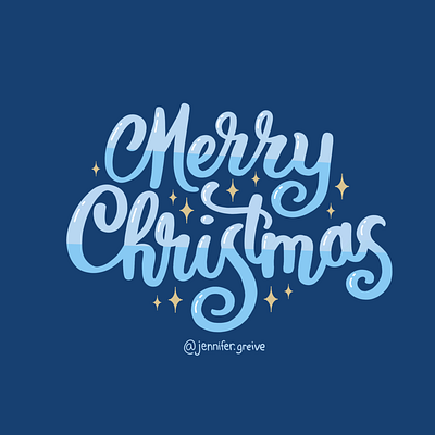 Merry Christmas Lettering T-shirt christmas digital art hand drawn type hand lettering hand lettering art happy holidays holiday merry christmas script lettering typogaphy