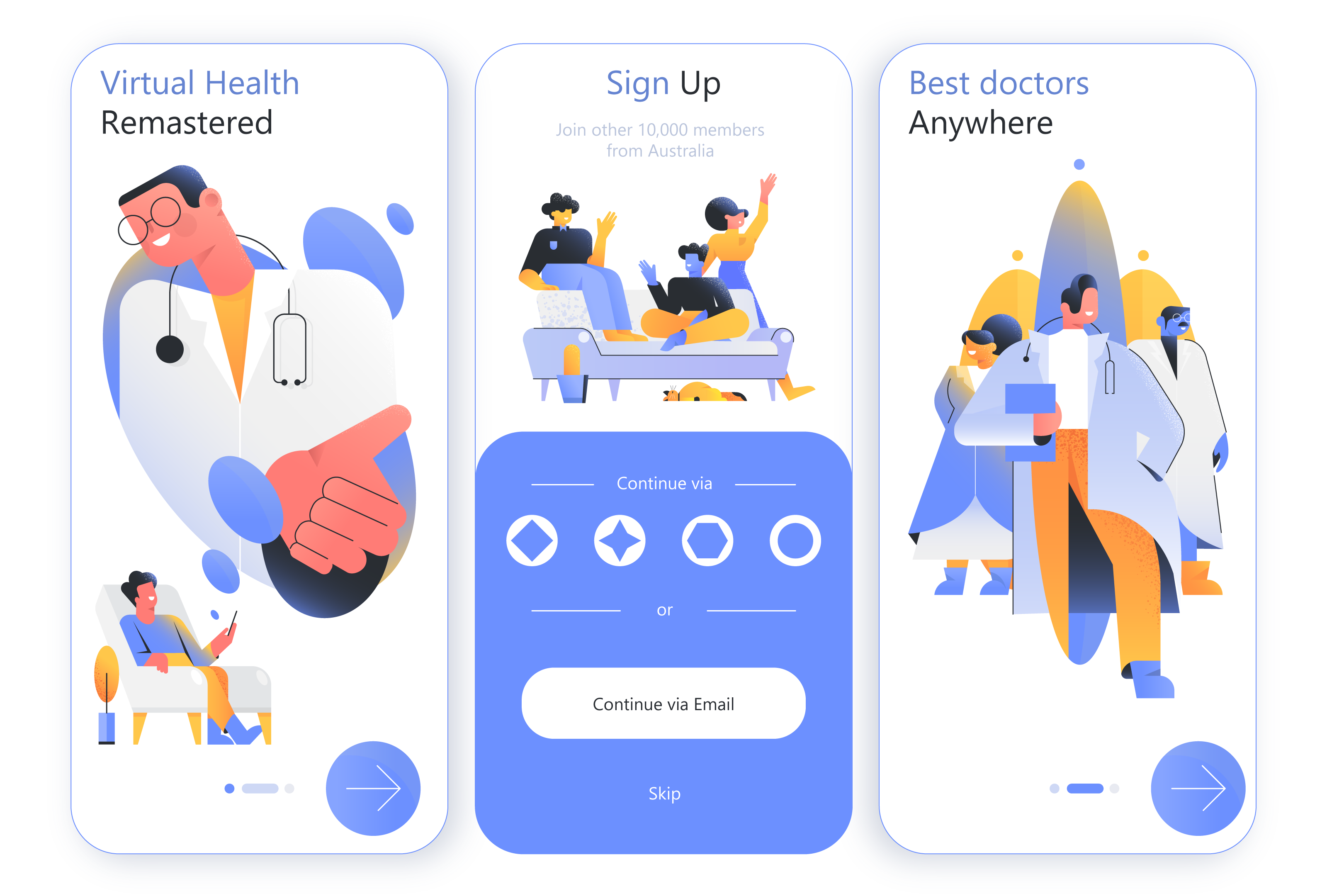 Example of Custom Illustrations For Web & Apps