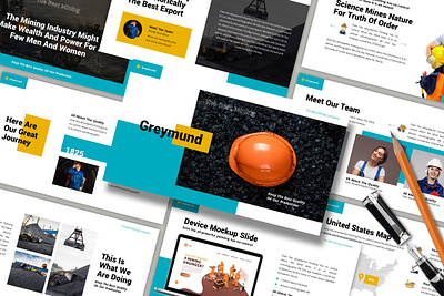 Greymund – Mining Presentation Template business presentation clean keynote template minimal mining pitchdeck powerpoint template presentation proposal simple slides