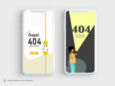 Make A 404 Error Page app dailyui dailyuichallenge design flatdesign illustration mobile app design modern ui ux