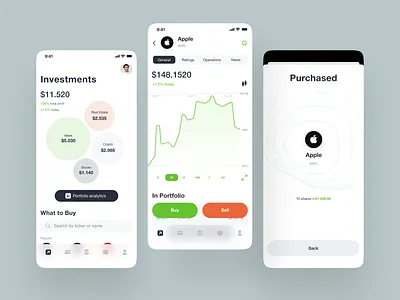 Trading App app design app for trading crypto trading mobile mobile app mobile trading online trading stocks stocks app trade trader trading trading app ui ux