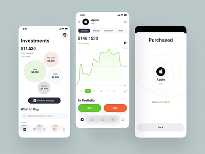 Trading App app design app for trading crypto trading mobile mobile app mobile trading online trading stocks stocks app trade trader trading trading app ui ux