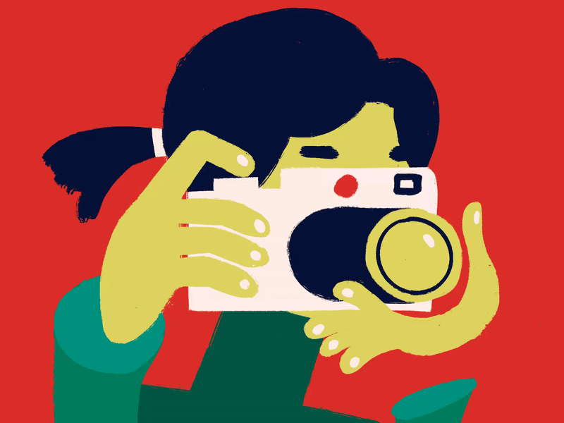 The Perfect Shot animation bookoflai camera graphic illustration malaysia red