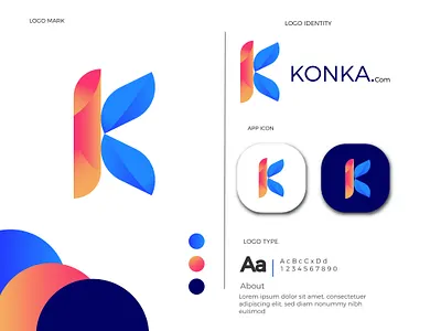 K letter logo abstract agency logo app icon brand identity branding branding design colorful dribbble best shot gradient icon letter k lettermark logo logo collection logo concept logo mark logotype minimalist logo monogram vector