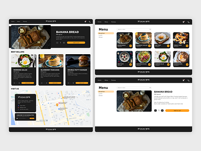 Gigav Bite - Food Online Shop food website ui ui design uidesign web website website design