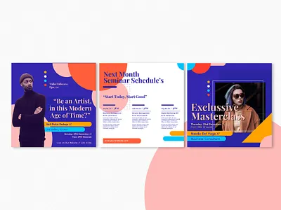 StartNow Education Online Course Instagram Post Puzzle Pack class college course design flyer instagram instagram post modern music online seminar social media teacher template webinar workshop