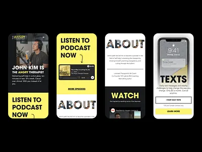 TAT Project: Mobile Website design and development on webflow bold branding landing logo mobile podcast redesign strong uiux webflow