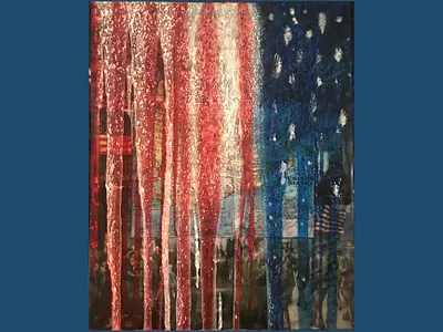 Fight for America abstract art art design modern art painting