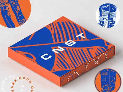 Packaging for CNST Jeans branding design digital illustration icon iconic illustration illustration art logo logodesign packaging packaging mockup packagingdesign packagingdesigncompany packagingdesigns typography ui vector