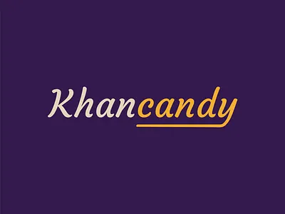 Khancandy logo azerbaijan bakery bakery logo baku brand brand identity branding candy design icon illustration lettering logo logotype minimal script sweet sweet logo symbol typography