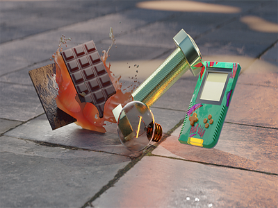 Blender one month challenge day 3 3d blender blender3d illustration