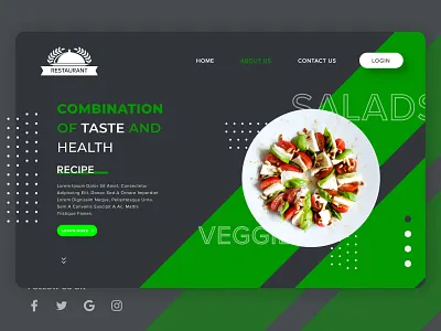 Concept Design For Hotels and Restaurant Website. app design graphic design logo typography ui ui ux design ui design ui ux uidesign ux vector web web design website website design websites