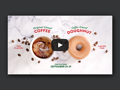 Krispy Kreme art direction coffee design doughnut drink food promotional social video