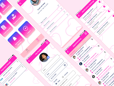 My Dentist Mobile App - Book Appointment Flow android app design design ios app design mobile app design mobile design mobile ui ui ux