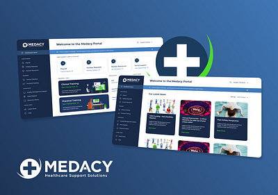 Medacy Portal Dashboard dashboard design homepage interface landing page ui web web design website website design