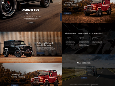 Twisted - Web Design design homepage interface landing page ui web web design website website design