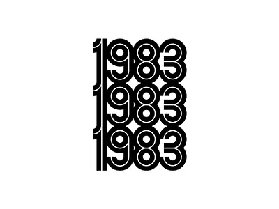 1983 badge brand design draw drawing graphic design icon identity illustrate illustration logo