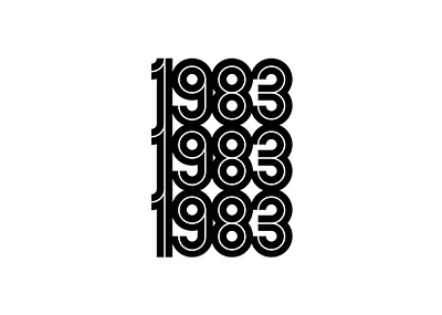 1983 badge brand design draw drawing graphic design icon identity illustrate illustration logo