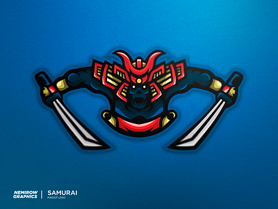 Samurai - mascot logo! design esportslogo illustration illustrator logo mascot mascotlogo vector