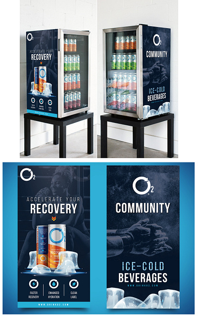 Mini-fridge wrap branding clean design eye catchy fridge wrap illustrator photoshop wrap design