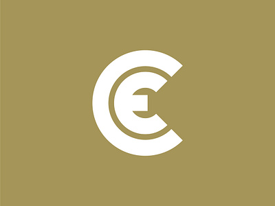 Clay Edwards Monogram badge c disc golf e icon lettering logo monogram type