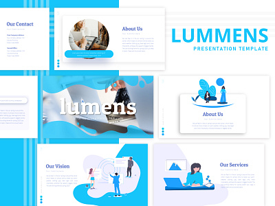 Lumens - Start Up PowerPoint Template design graphic design powerpoint presentation powerpoint template presentation design presentation template startup