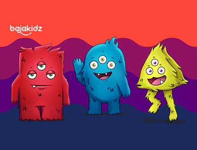 BK MONSTERS branding character character design design illustration illustration art illustrator vector