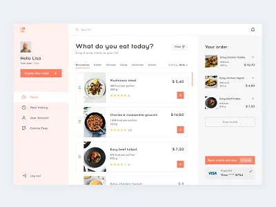 Meal Prep Delivery Service App caddiesoft ecommerce design figma design food delivery service norway ui design ux design webdesign