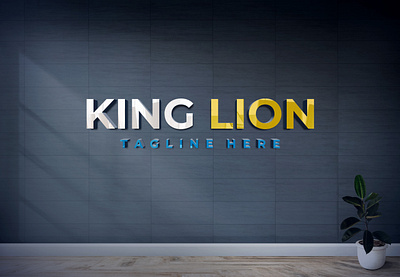 Dark Background 3D Logo Mockup Design (2020) design download mock up mockup psd