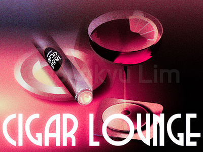 Cigar Lounge art deco atmospheric illustration bar cigar cocktail illustration isometric isometric illustration lounge