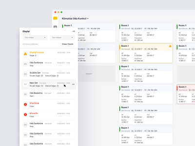 Air-Conditioned Room Control Main Page air conditironed desktop app room room control sketch ui