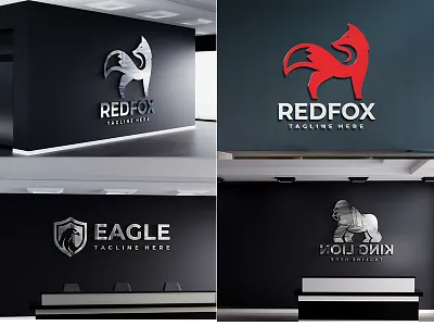 Dark Background 3D Logo Mockup Design (2020) design logo logo mockup mockup psd