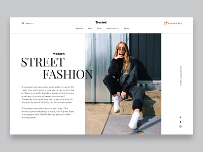 Street Wear Store clean design ecommerce fashion fashion art fashion brand minimalistic photography shop design streetwear typogaphy ui