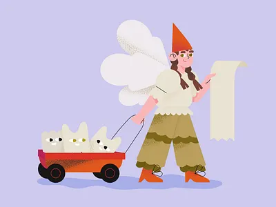 Tooth fairy 2d adobe illustrator character design fairy illustration inktober2020 kid kids illustration tooth vectober vector vector art vector illustration