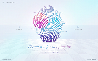 Leandro Lima Portfolio cover identity illustration illustrator portfolio portfolio design portfolio site portfolio website uiux