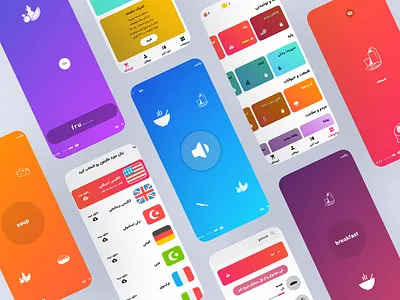 Language Learning Application mobile application ui ux