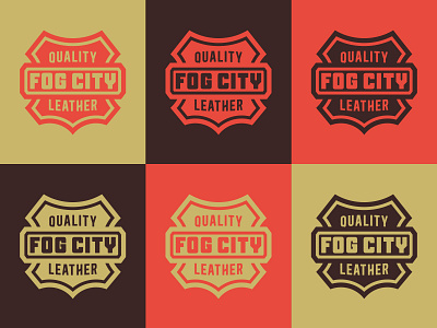 Fog City apparel branding design hat illustrator leather logo san francisco t shirt