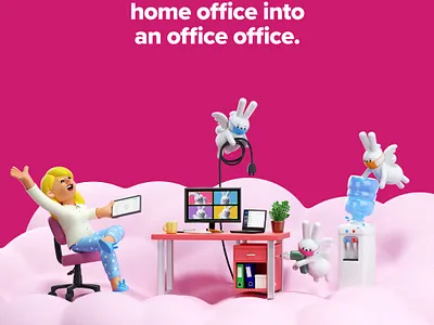 Task Rabbit advertising arcade studio character characters digital folioart home illustration rabbit