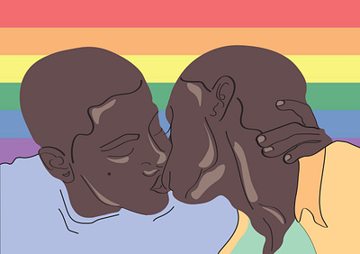 social poster for LGBT based on Moonlight movie design graphic illustration illustrator