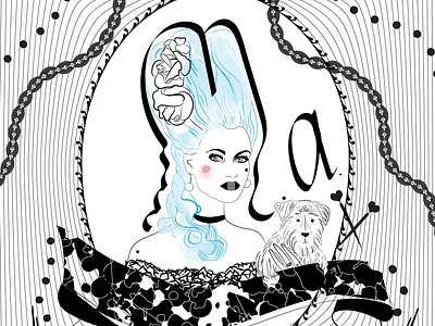 Rococo art design flat illustration illustrator vector web