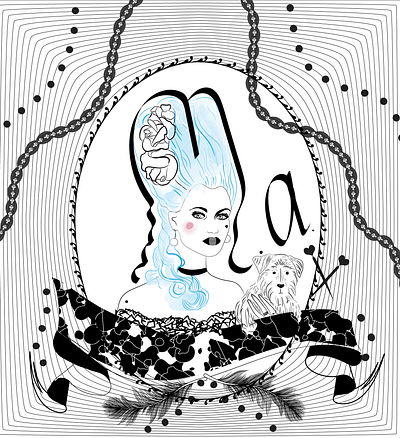 Rococo art design flat illustration illustrator vector web