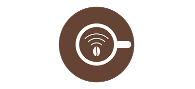 Wifi Coffee Logo brand identity branding branding design coffee logo logo design visual identity wifi