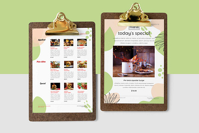 Fast Food Burger Menu PSD Design design menu psd