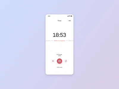 Countdown timer app clean daily 100 challenge debut design dribbble best shot minimal ui