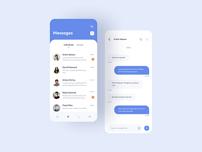 Messaging app design app app design application colors design ios ios app message app messenger mobile mobile app ui uidesign uiux ux uxdesign