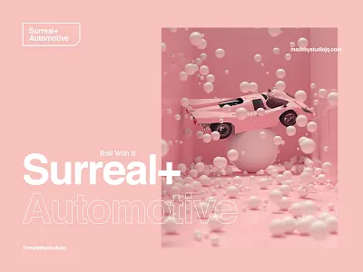 Roll With It 3d art cinema 4d cinema4d design illustration minimalism octane octanerender porsche poster typography web