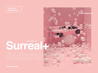 Roll With It 3d art cinema 4d cinema4d design illustration minimalism octane octanerender porsche poster typography web