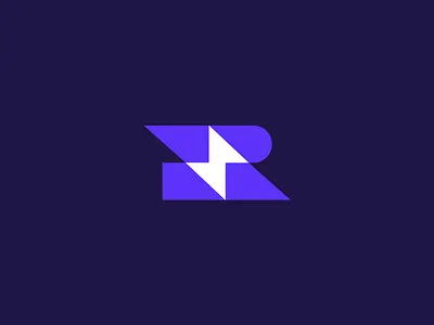 Letter R Logo for Roadly brand identity branding cryptocurrency ecommerce logo energy fintech geometric logo innovation light logo logo design logo designer minimal logo negative space r r flash r letter r logo simple logo tech logo